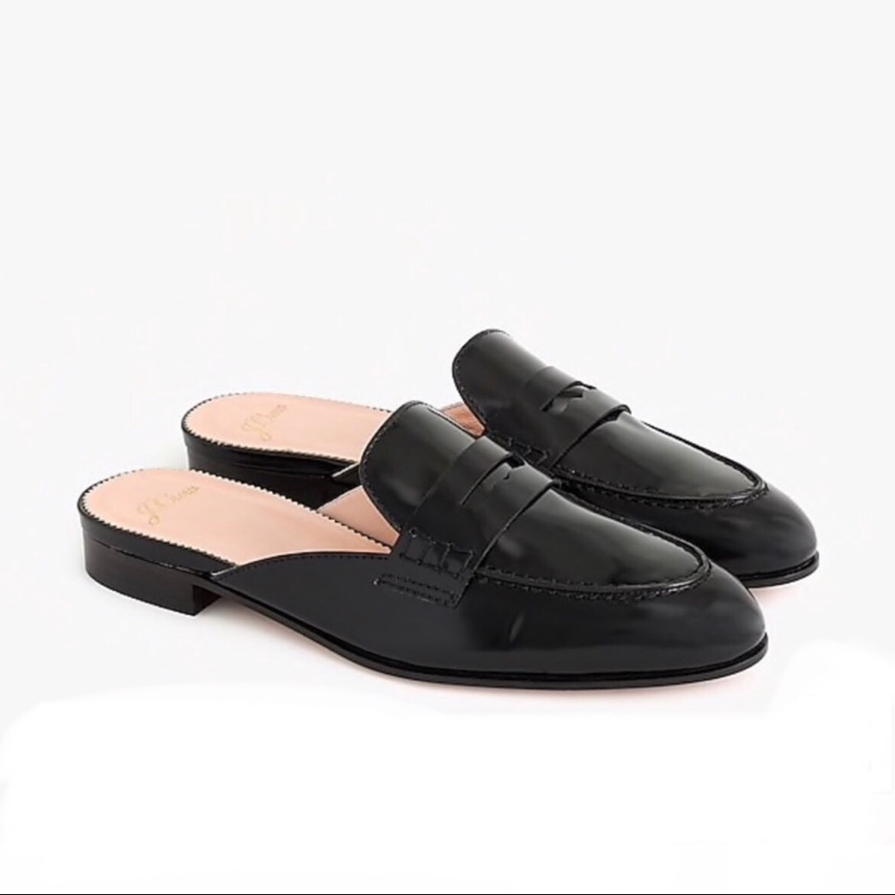 J.Crew Academy penny-loafer mules